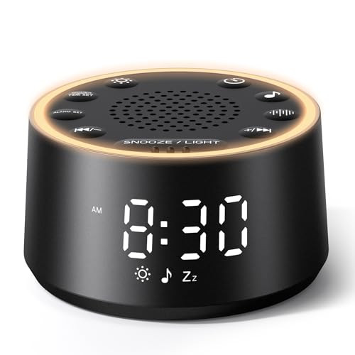 Dreamegg D1 Nova White Noise Sound Machine w/ Alarm Clock (Black)