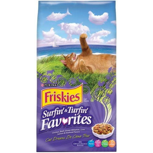 Friskies Feline Favorites Surfin & Turfin Dry Cat Food 3.15 lbs Deal