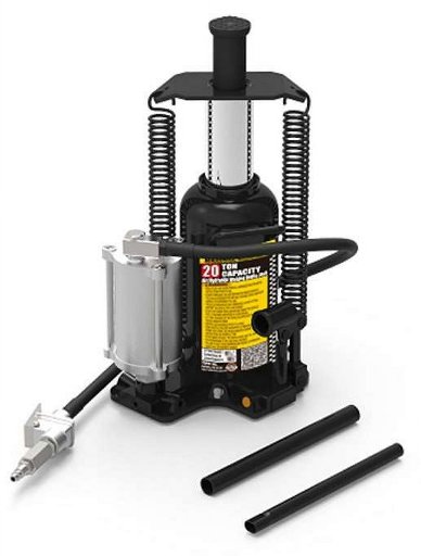 Torin Black Jack Pneumatic Air/Manual 20 Ton Bottle Jack