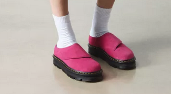 Zebzag Anywair Suede Mules Olive / FUCHSIA PINK