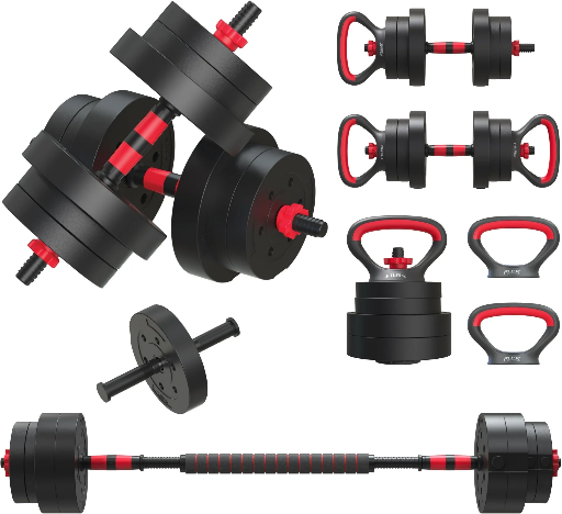 FitRx Smartbell Gym 5-in-1 Adjustable Dumbbell Set 45 lbs