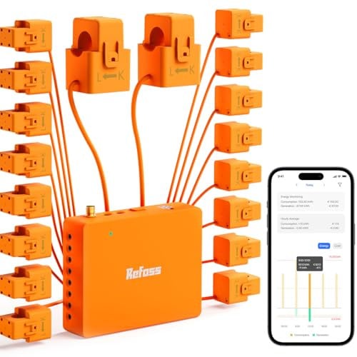 Refoss Smart Home Wi-Fi/Bluetooth Energy Monitor System w/ 16x 60A Circuit Sensors