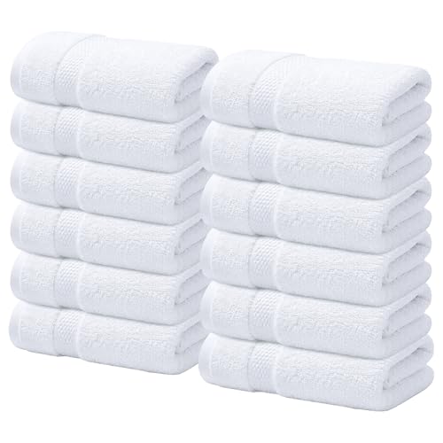 Infinitee Xclusives 12-Pack 100% Cotton Luxury Wash Cloths