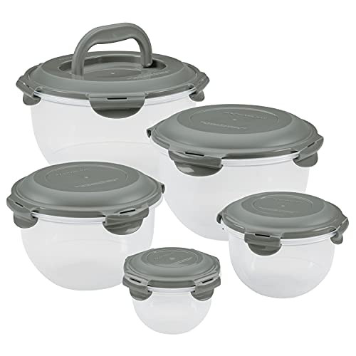 Rachael Ray 10-Piece Leak-Proof Nestable Container Food Storage Bin Set