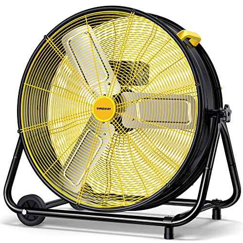 VAGKRI 27" 360° Tilt Industrial High Velocity 3-Speed Drum Fan Deal