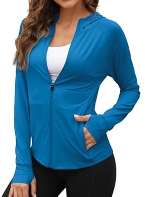We1Fit Women’s UPF 50+ Sun Protection Jacket Hoodie