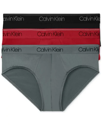 Calvin Klein Men's 3-Pack Microfiber Stretch Low Rise Briefs