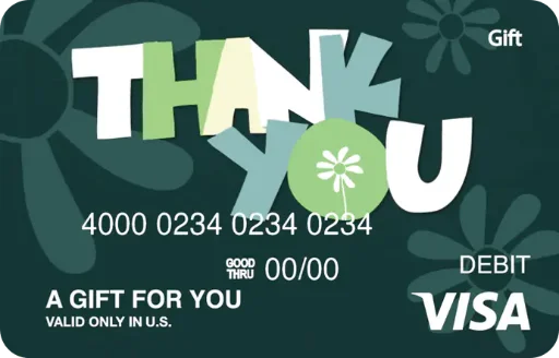 $100 Thank You Visa Gift Card