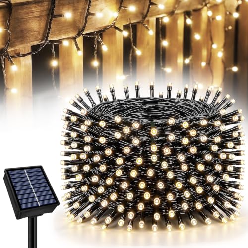 YaaFen 33ft 100-LED Solar String Fairy Lights (Warm White)