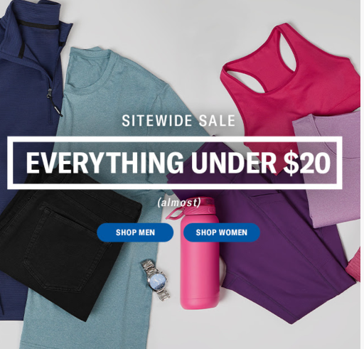 Everything Under $20 Sale