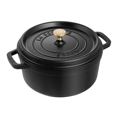 STAUB Cast Iron Dutch Oven 4-qt Round Cocotte Deal