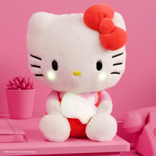 Jazwares Hello Kitty 10" Illuminating Plush w/ 5 Colors & Twinkle Sounds
