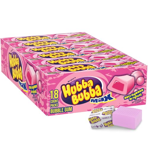 Hubba Bubba Max Original Bubble Gum 18-Pack 5-Count Deal