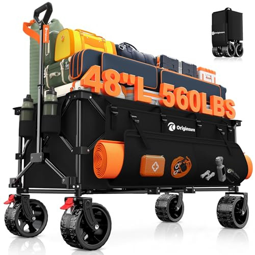 48" L Folding Beach Wagon Cart