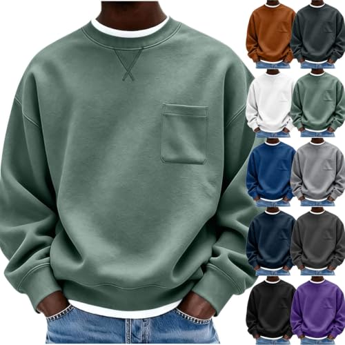 Mens Crewneck Oversized Sweatshirts Deal