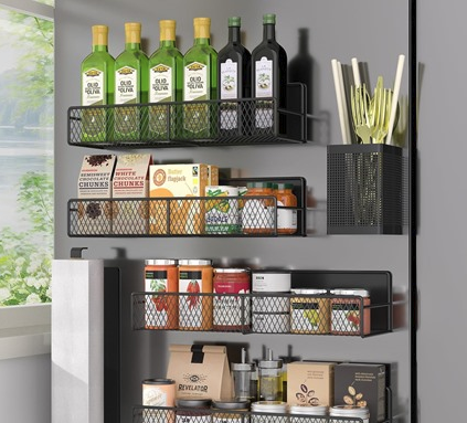 Magnetic Spice Rack for Refrigerator, 6 Pack Deal