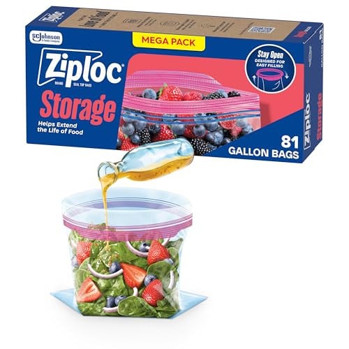 Ziploc Gallon Storage Bags 28 Count Deal