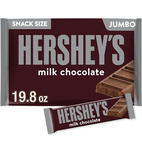 Hershey's Milk Chocolate Snack Size Halloween Candy Jumbo Bag 19.8 oz
