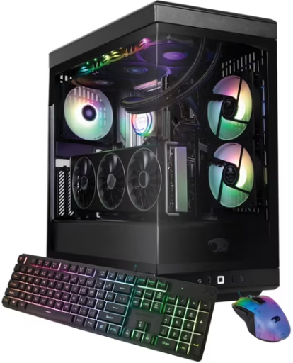iBUYPOWER Y40 Gaming PC Desktop: Ryzen 7 9800X3D, RX 9070XT, 32GB DDR5, 1TB SSD