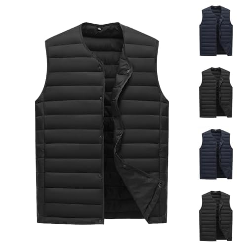 Snap Button Quilted Puffer Vest