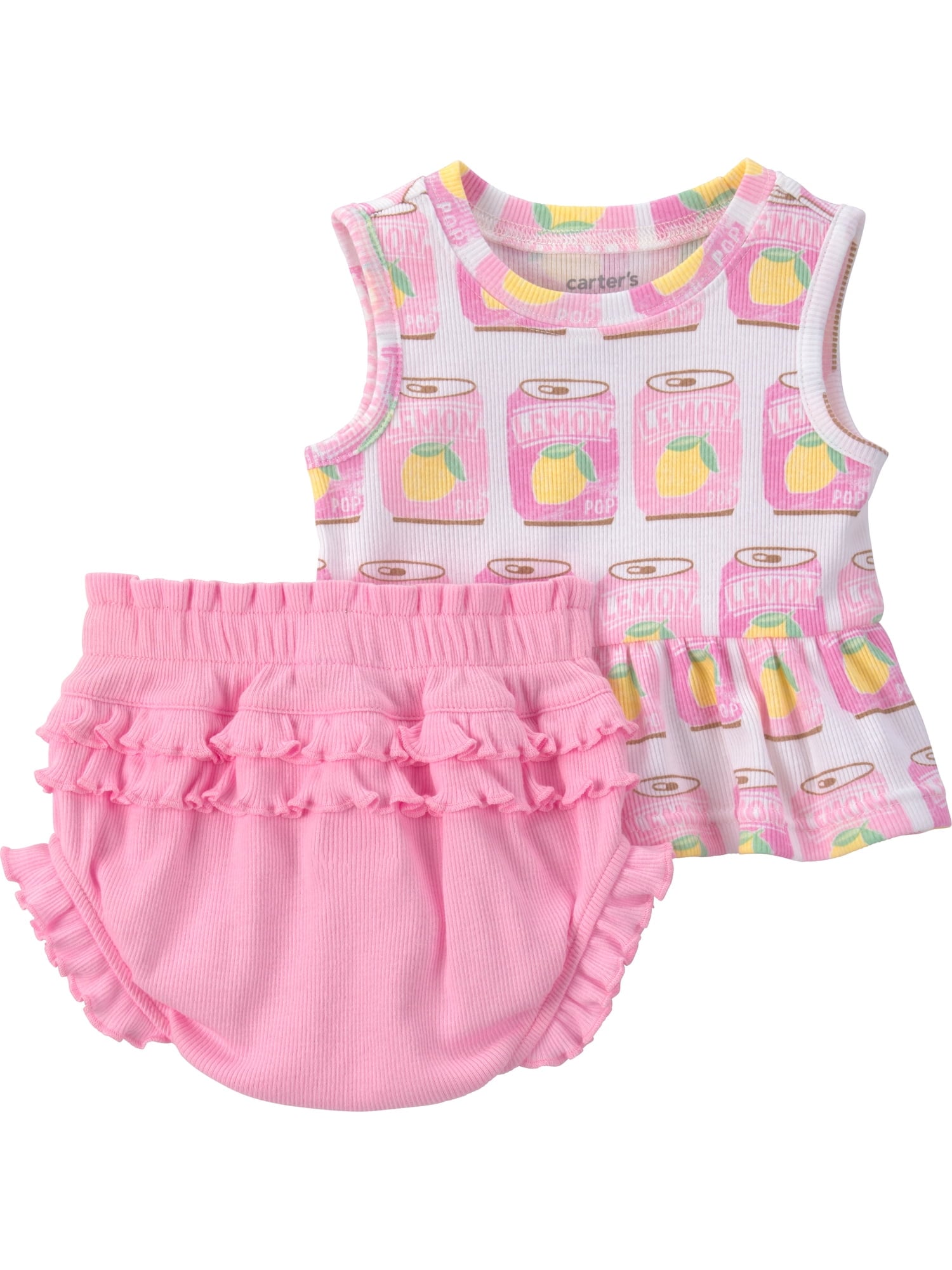 Carter's Child of Mine Baby Girl Summer Outfits 2-Piece Deal