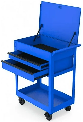 Hyper Tough 28-Inch Steel Tool Cart with Drawer, 500 lb Load Capacity