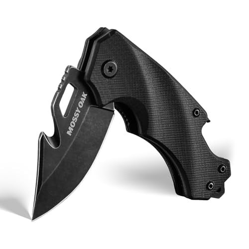 Mossy Oak 2.5" Mini Folding Pocket Knife w/ Bottle Opener & Glass Breaker (Black) Deal