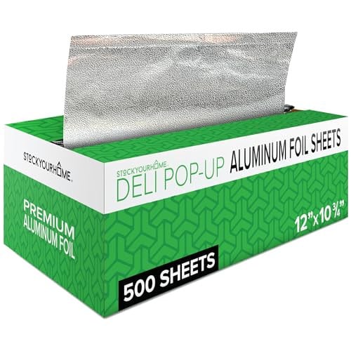 Pre-Cut Deli Aluminum Foil Sheets 500 Count 12" Deal