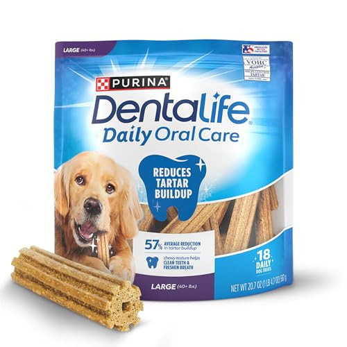 Purina DentaLife Large Dog Dental Chews 18-Count