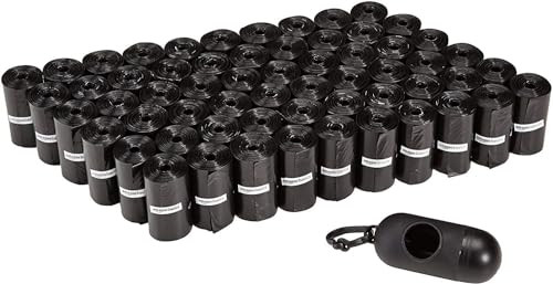 Amazon Basics Dog Poop Bags W/Dispenser & Leash Clip,  900 Count