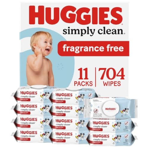 Huggies Simply Clean Unscented Baby Wipes 704 Count Deal