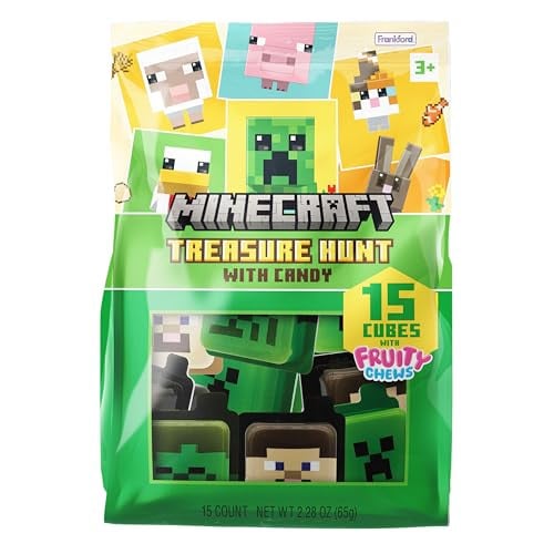 Frankford Minecraft Pre-Filled Plastic Easter Eggs w/ Fruity Chew Candy 15-Count