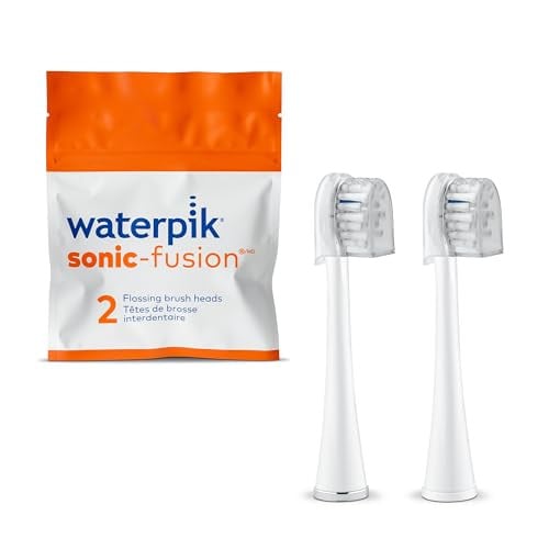 Waterpik Genuine Replacement Brush Heads 2-Pack (White, Compact)