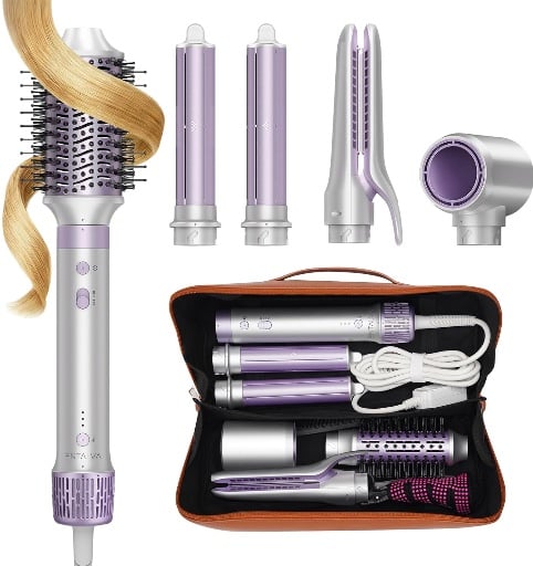 5 in 1 Hot Air Styler- Blowout Brush Hair Dryer Set  Deal
