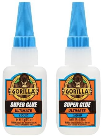2 Pack of Gorilla Ultimate Super Glue, 15 Grams