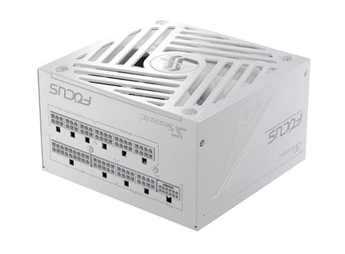 SeaSonic FOCUS GX 1000W ATX 3.1 80 PLUS Gold Modular Power Supply (White)