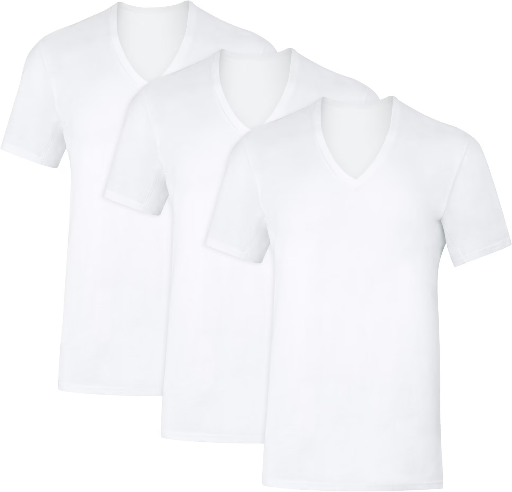 Hanes Men's V-Neck Sweat Block Undershirt 3-Pack