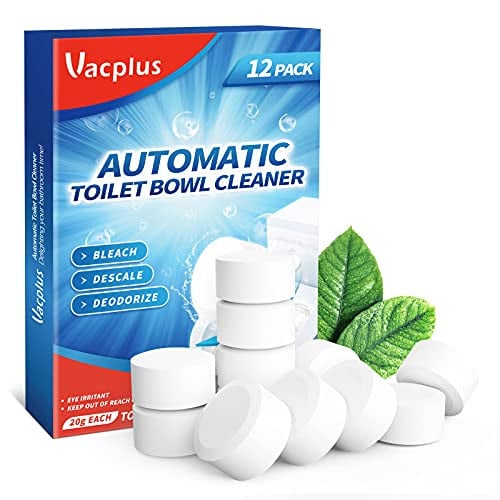 Vacplus Toilet Bowl Cleaner Tablets 12-Pack Deal