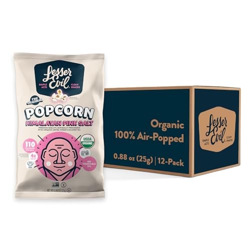 Lesserevil Himalayan Pink Salt Organic Popcorn 24-Pack 0.46-Oz Deal