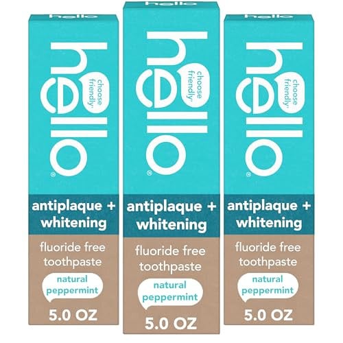 Hello Antiplaque & Whitening Fluoride-Free Toothpaste 6-Packs Deal