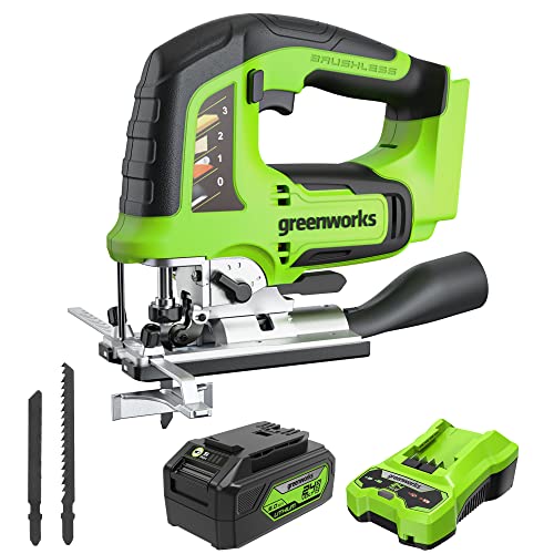 Greenworks 24V Brushless 1" Cordless Jig Saw 4.0Ah