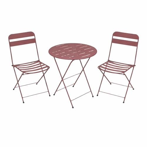 Alpine Corporation 3-Piece Red Metal Folding Bistro Set Deal