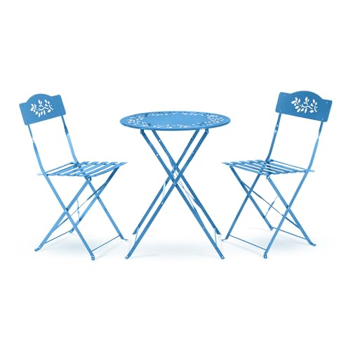 Alpine Corporation 3-Piece Bistro Set with Folding Table and 2 Chairs Deal