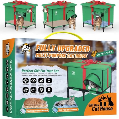 NEAIYDA Outdoor Heated Cat House