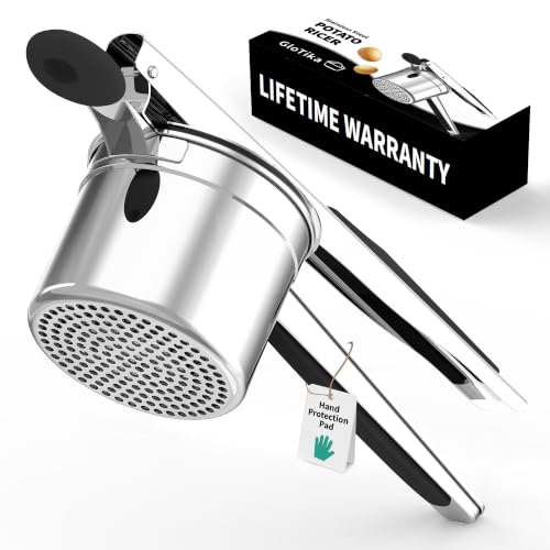 GloTika 15-Oz Stainless Steel Potato Ricer