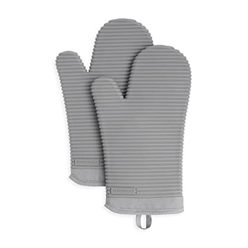 KITCHENAID Ribbed Soft Silicone Oven Mitt 2-Pack Deal