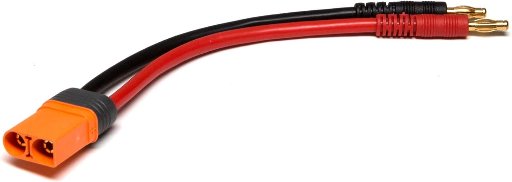 Spektrum Adapter: IC5 Device / 4mm Male Bullets with 6" Wires, 10 AWG