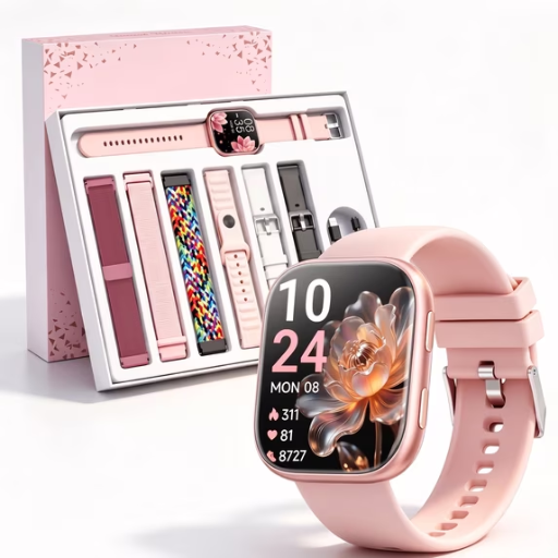 Mingdaln 7 Bands Gift Set Smart Watch 1.85" AMOLED Screen