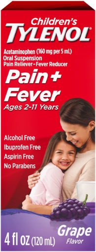 Children's Tylenol Cold, Cough, and Sore Throat Bubblegum 4 fl. oz