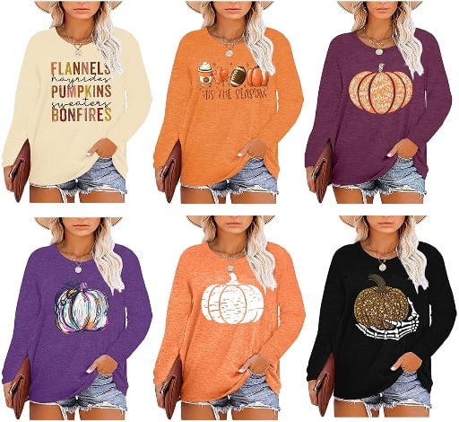 Plus Size Halloween Pumpkin Shirt Deal